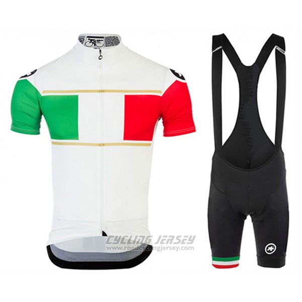 2017 Cycling Jersey Assos Champion Italy Short Sleeve and Bib Short